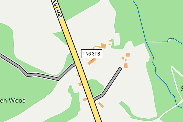TN6 3TB map - OS OpenMap – Local (Ordnance Survey)