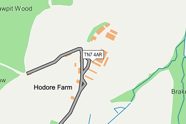 TN7 4AR map - OS OpenMap – Local (Ordnance Survey)