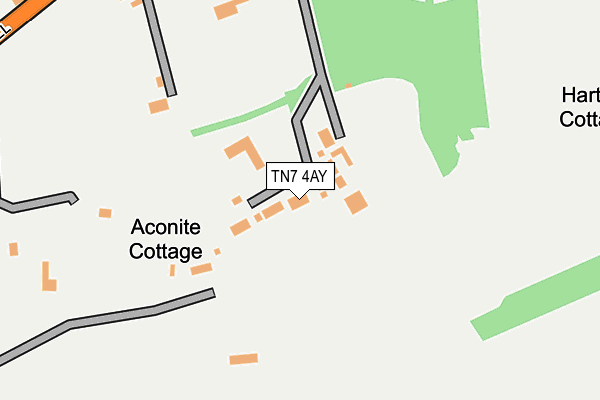 TN7 4AY map - OS OpenMap – Local (Ordnance Survey)
