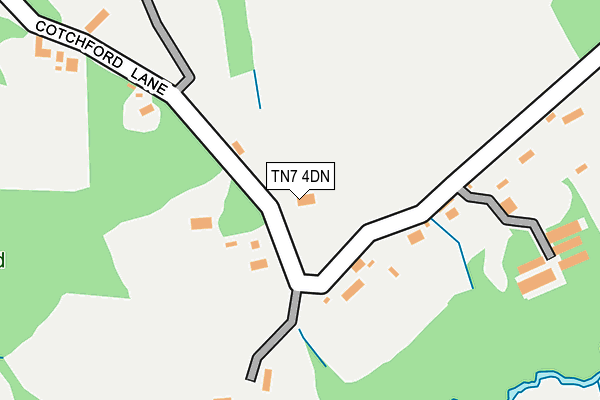 TN7 4DN map - OS OpenMap – Local (Ordnance Survey)