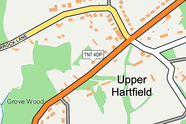 TN7 4DP map - OS OpenMap – Local (Ordnance Survey)