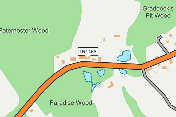 TN7 4EA map - OS OpenMap – Local (Ordnance Survey)