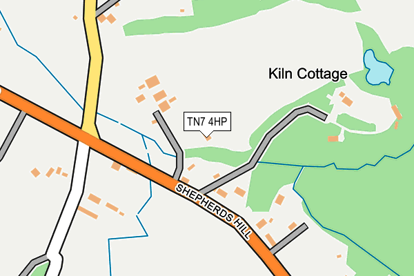 TN7 4HP map - OS OpenMap – Local (Ordnance Survey)