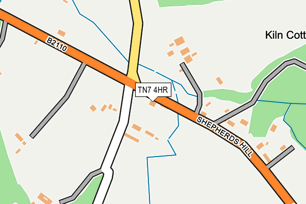 TN7 4HR map - OS OpenMap – Local (Ordnance Survey)