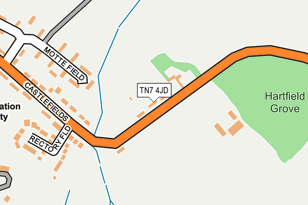 TN7 4JD map - OS OpenMap – Local (Ordnance Survey)