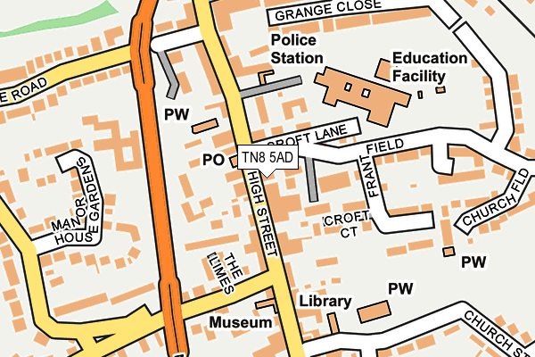 Map of SG BLADEZ BARBERS LIMITED at local scale