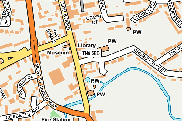 TN8 5BD map - OS OpenMap – Local (Ordnance Survey)