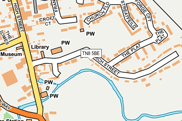 TN8 5BE map - OS OpenMap – Local (Ordnance Survey)