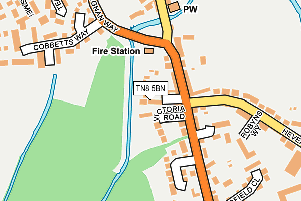 TN8 5BN map - OS OpenMap – Local (Ordnance Survey)