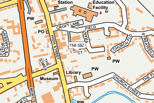 Map of CROFT COURT RESIDENTS ASSOCIATION LIMITED at local scale