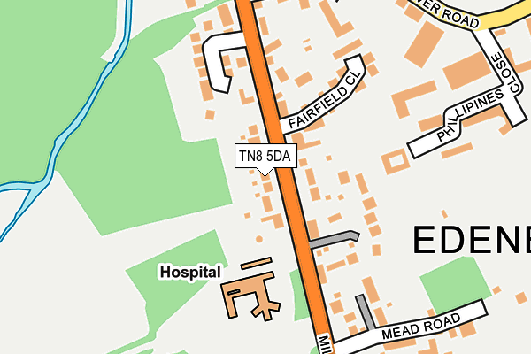 TN8 5DA map - OS OpenMap – Local (Ordnance Survey)