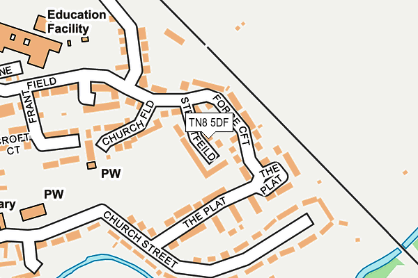 TN8 5DF map - OS OpenMap – Local (Ordnance Survey)