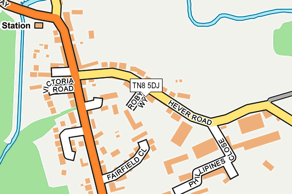 TN8 5DJ map - OS OpenMap – Local (Ordnance Survey)