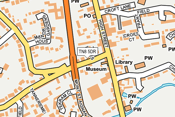 TN8 5DR map - OS OpenMap – Local (Ordnance Survey)