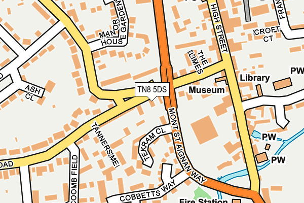 TN8 5DS map - OS OpenMap – Local (Ordnance Survey)