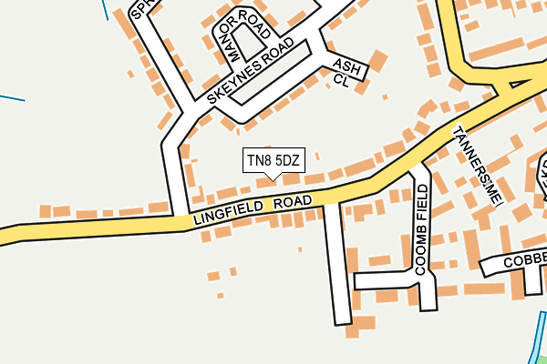 TN8 5DZ map - OS OpenMap – Local (Ordnance Survey)
