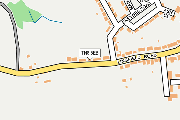 Map of TIGA ADVERTISING LIMITED at local scale