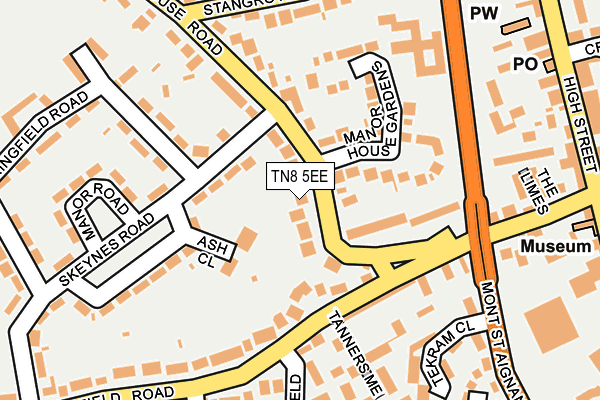 TN8 5EE map - OS OpenMap – Local (Ordnance Survey)