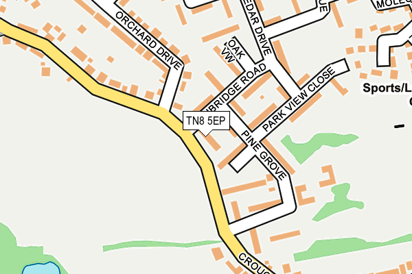 TN8 5EP map - OS OpenMap – Local (Ordnance Survey)