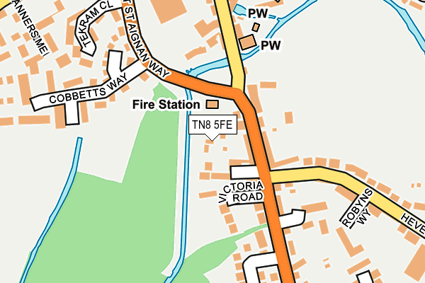 TN8 5FE map - OS OpenMap – Local (Ordnance Survey)