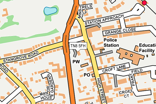 TN8 5FH map - OS OpenMap – Local (Ordnance Survey)