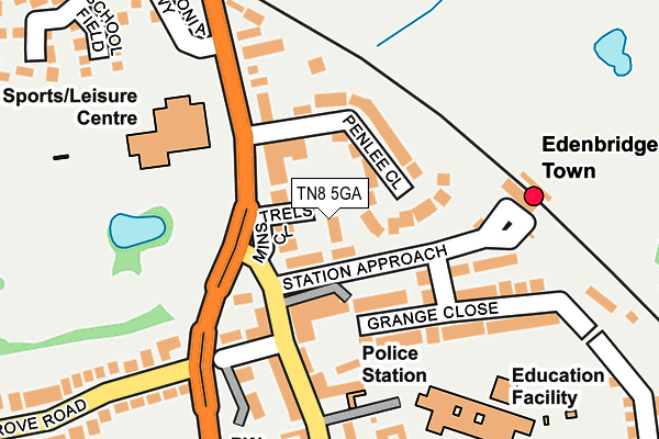 TN8 5GA map - OS OpenMap – Local (Ordnance Survey)