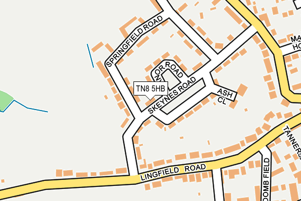 TN8 5HB map - OS OpenMap – Local (Ordnance Survey)