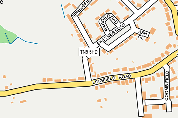 TN8 5HD map - OS OpenMap – Local (Ordnance Survey)