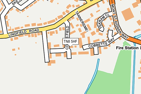 TN8 5HF map - OS OpenMap – Local (Ordnance Survey)