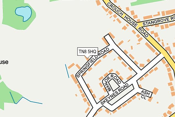 TN8 5HQ map - OS OpenMap – Local (Ordnance Survey)