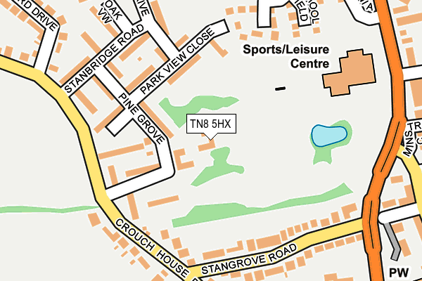 TN8 5HX map - OS OpenMap – Local (Ordnance Survey)