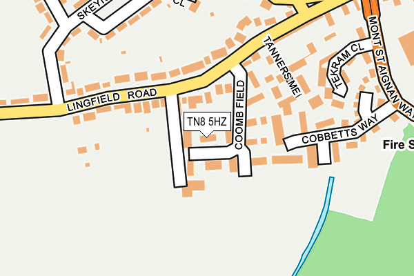 Map of TYSON PROPERTIES LTD at local scale
