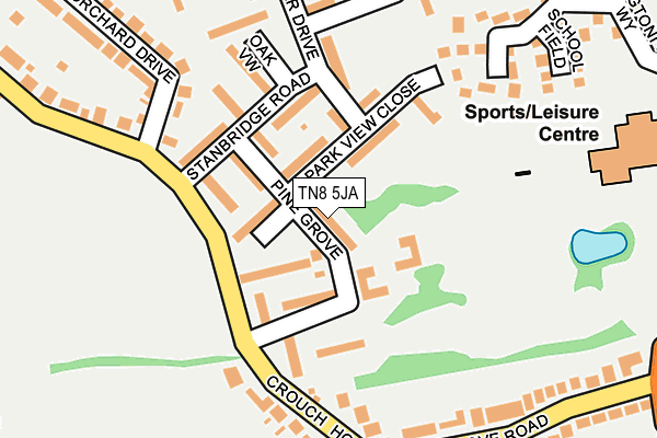 TN8 5JA map - OS OpenMap – Local (Ordnance Survey)