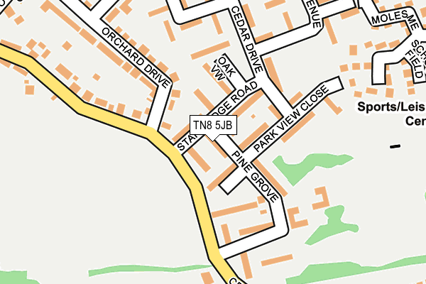 TN8 5JB map - OS OpenMap – Local (Ordnance Survey)