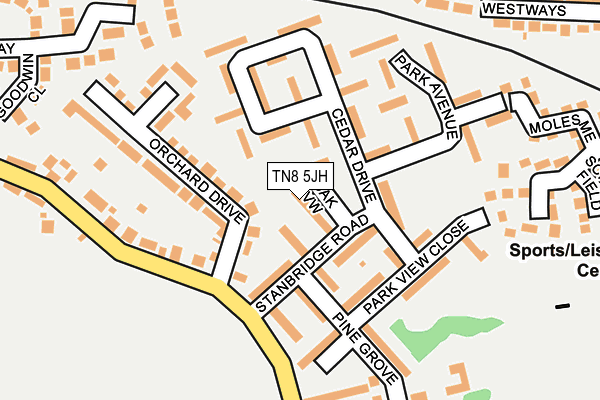 TN8 5JH map - OS OpenMap – Local (Ordnance Survey)
