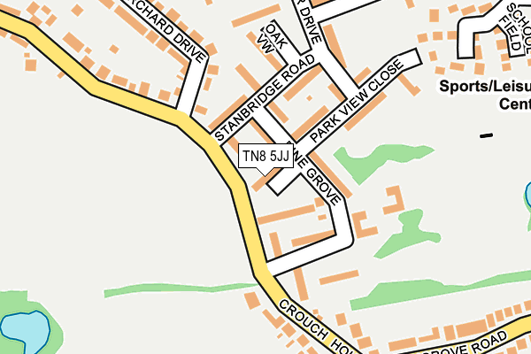 TN8 5JJ map - OS OpenMap – Local (Ordnance Survey)