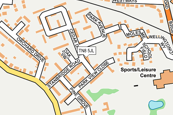 TN8 5JL map - OS OpenMap – Local (Ordnance Survey)