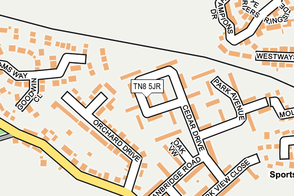 TN8 5JR map - OS OpenMap – Local (Ordnance Survey)
