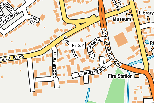 TN8 5JY map - OS OpenMap – Local (Ordnance Survey)