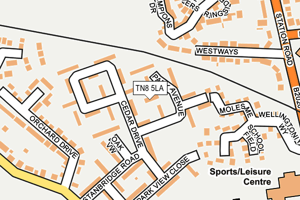 TN8 5LA map - OS OpenMap – Local (Ordnance Survey)