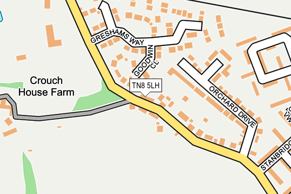 TN8 5LH map - OS OpenMap – Local (Ordnance Survey)