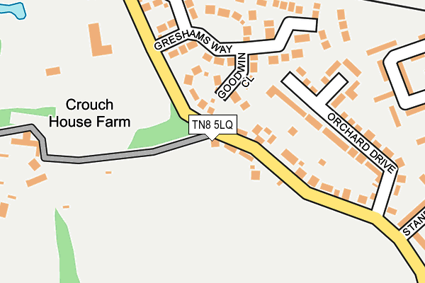 TN8 5LQ map - OS OpenMap – Local (Ordnance Survey)