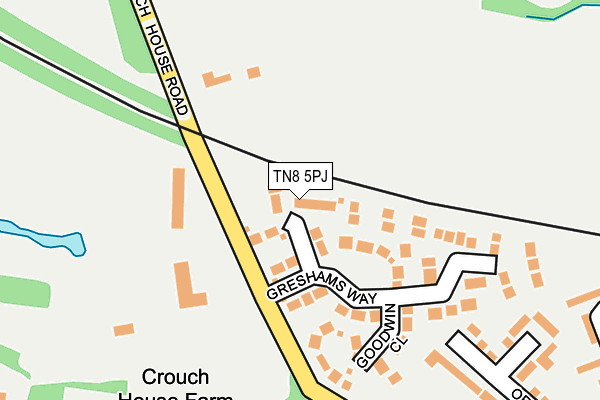 Map of CROUCH HOUSE LIMITED at local scale