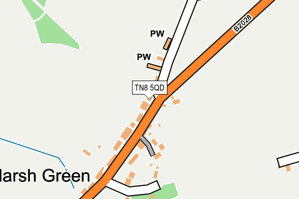 TN8 5QD map - OS OpenMap – Local (Ordnance Survey)