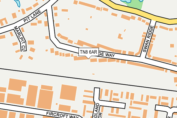 TN8 6AR map - OS OpenMap – Local (Ordnance Survey)