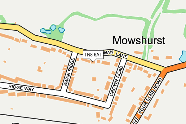 TN8 6AT map - OS OpenMap – Local (Ordnance Survey)