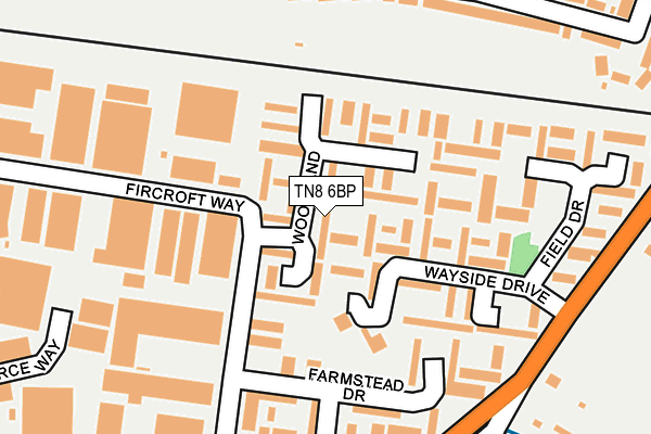TN8 6BP map - OS OpenMap – Local (Ordnance Survey)