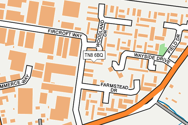 TN8 6BQ map - OS OpenMap – Local (Ordnance Survey)
