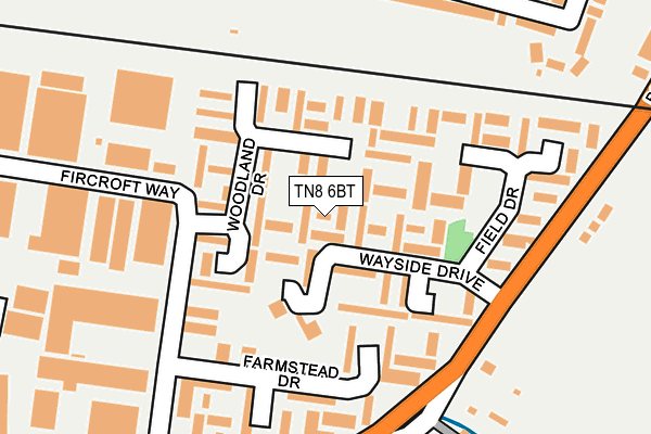 TN8 6BT map - OS OpenMap – Local (Ordnance Survey)