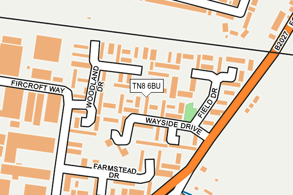TN8 6BU map - OS OpenMap – Local (Ordnance Survey)